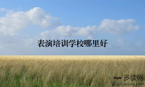 表演培训学校哪里好