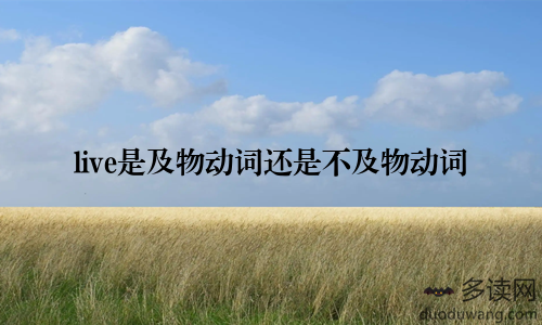 live是及物动词还是不及物动词