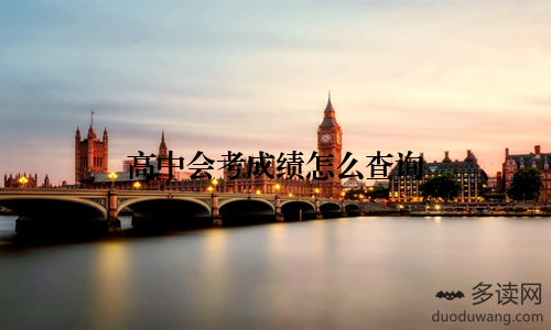 高中会考成绩怎么查询