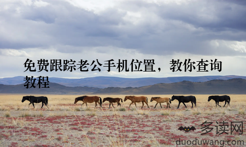 免费跟踪老公手机位置，教你查询教程