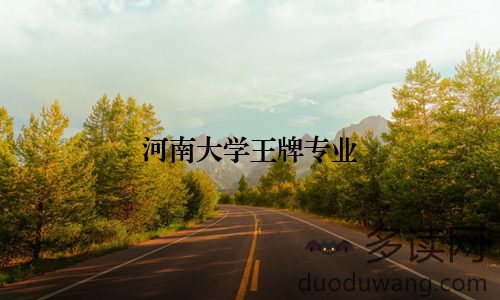 河南大学王牌专业