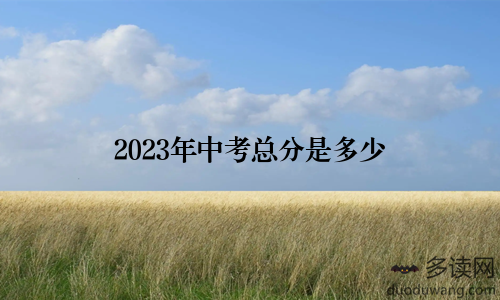 2023年中考总分是多少