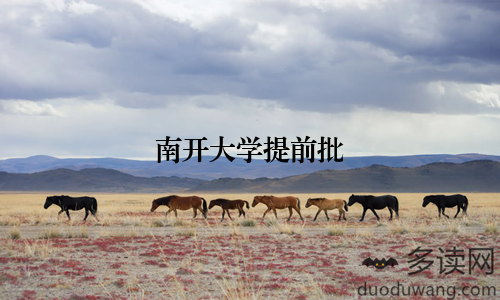 南开大学提前批