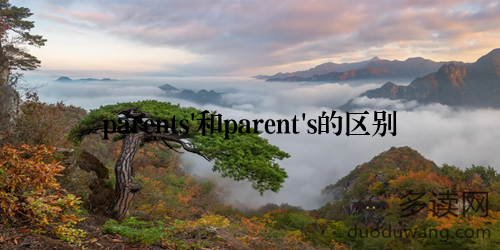 parents'和parent's的区别