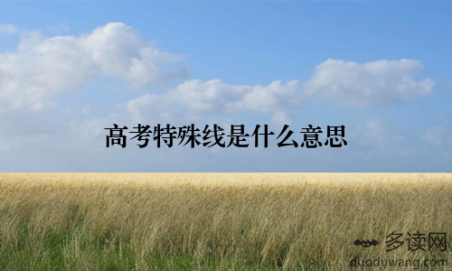 高考特殊线是什么意思