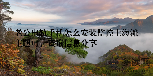 老公出轨手机怎么安装监控上海滩主题可，查询信息分享