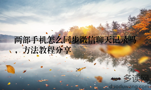 两部手机怎么同步微信聊天记录吗，方法教程分享