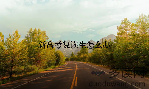 新高考复读生怎么办