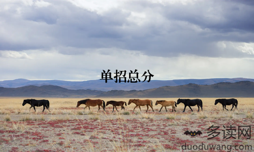 单招总分