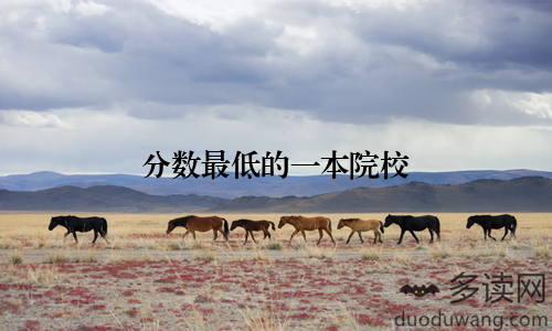 分数最低的一本院校