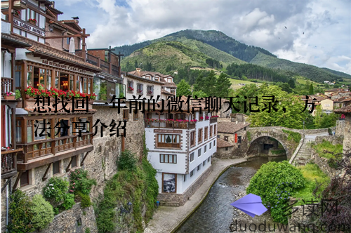 想找回一年前的微信聊天记录，方法分享介绍