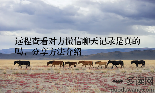 远程查看对方微信聊天记录是真的吗，分享方法介绍
