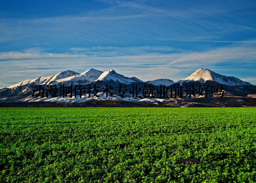 动漫制作技术专业就业前景好吗