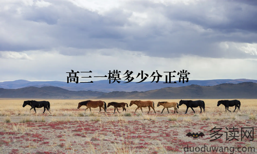 高三一模多少分正常