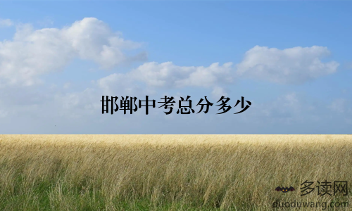 邯郸中考总分多少