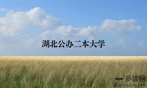 湖北公办二本大学
