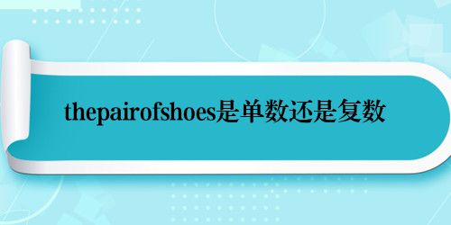thepairofshoes是单数还是复数