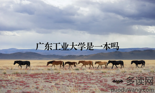 广东工业大学是一本吗